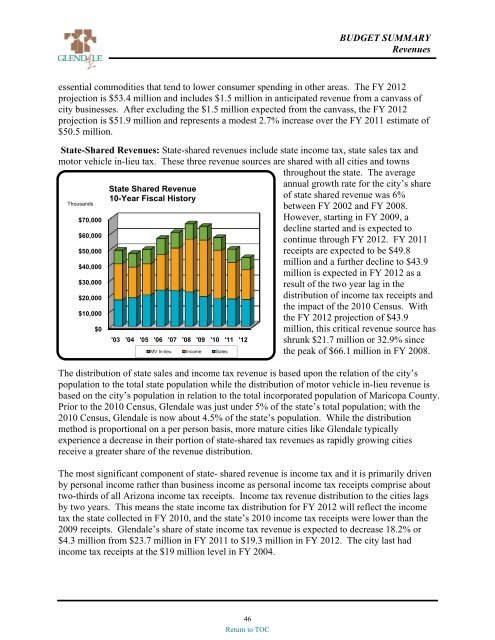 preliminary fy 2011-12 city of glendale, az annual budget book