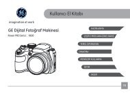 Kullanıcı El Kitabı - General Imaging