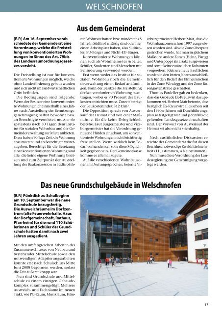 Gemeindeblatt Nr. 10 / 2008 (2,42 MB)