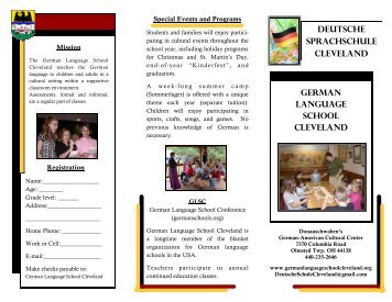 PDF flyer - German Language School Cleveland
