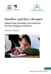 Smaller, quicker, cheaper - Global Partnership for Education