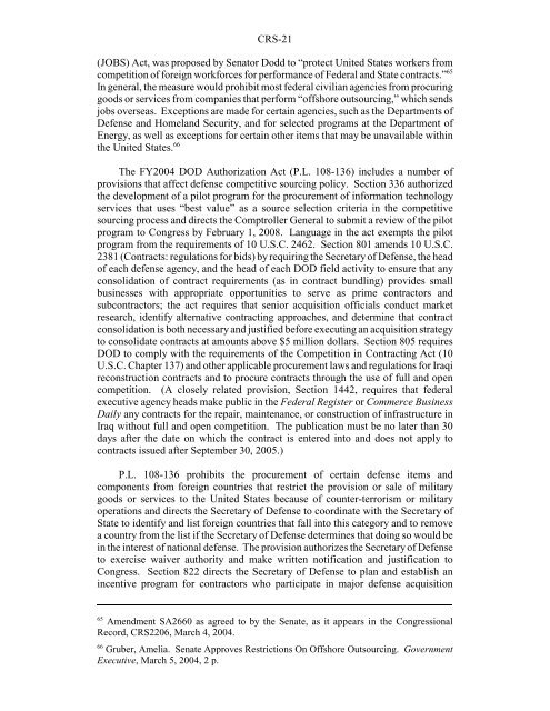 The OMB Circular A-76 Policy - GlobalSecurity.org