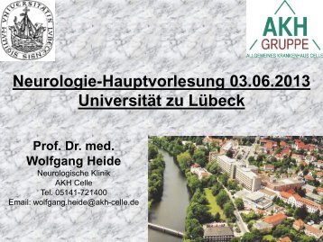 Folien - Klinik für Neurologie - Universität zu Lübeck