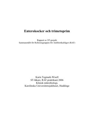 Enterokocker och trimetoprim