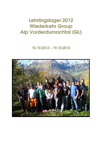 ORIGINAL Lehrlingslager 2012 def - Wiederkehr-Dietikon