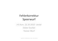 Fehlerkorrektur Fehlerkorrektur Speerwurf - Speerschule.ch