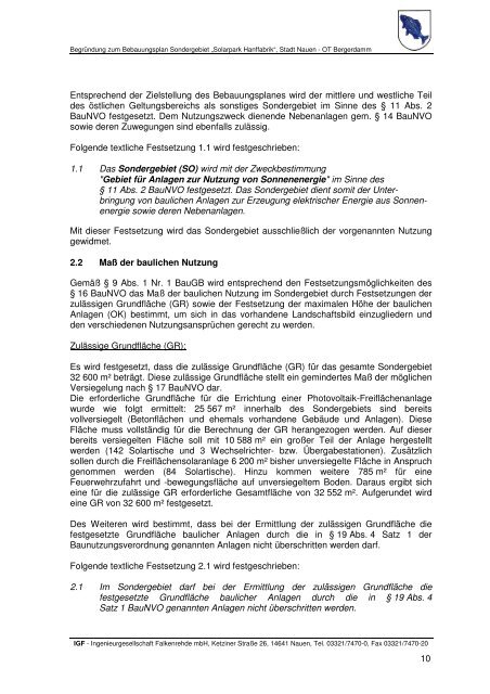 Begr_015_2013-02-07_Einarbeitung-Umweltbericht 1 - Nauen