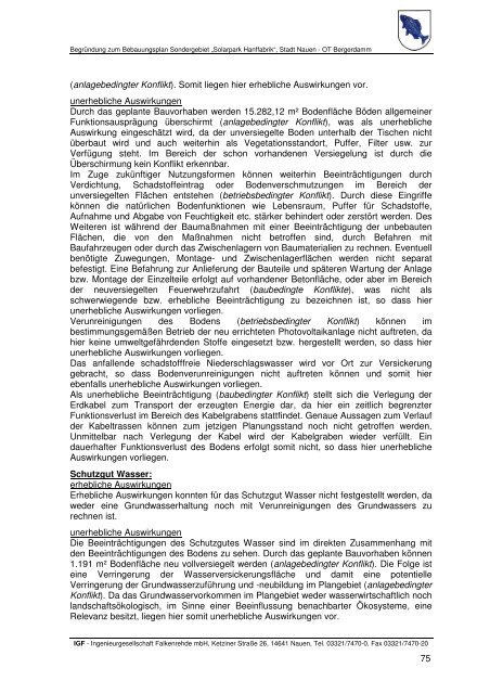 Begr_015_2013-02-07_Einarbeitung-Umweltbericht 1 - Nauen