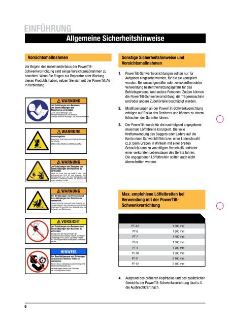 POWERTILT-schWEnkvORRIchTung - Helac Corporation