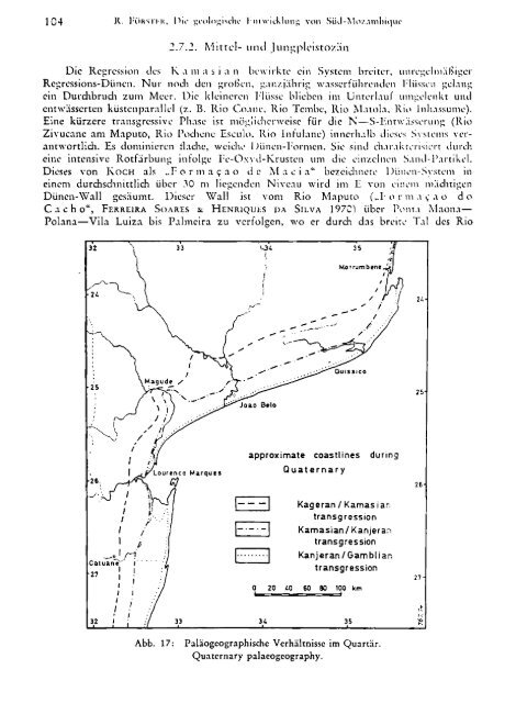 Die geologische Entwicklung von Süd-Mozambique seit der ...