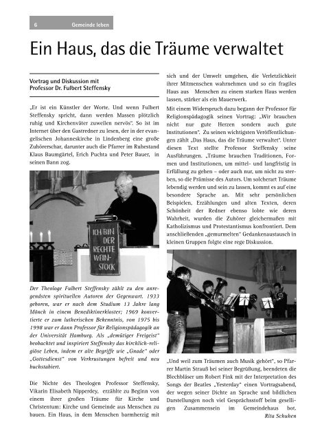 Ostern 2011 - Evangelisch-Lutherische Kirchengemeinde Lindenberg