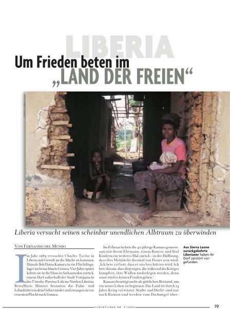 Heft 3/2004: "Sudan - Krise in Darfur" - unhcr