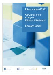 Kaimann GmbH, Hövelhof - Finanzkommunikation im Mittelstand