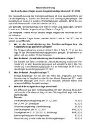 Neustrukturierung des Familienzuschlages sowie ... - Rlp-brh.de