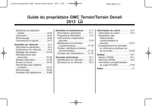 Terrain (PDF, 23.4 Mo) - GM Canada