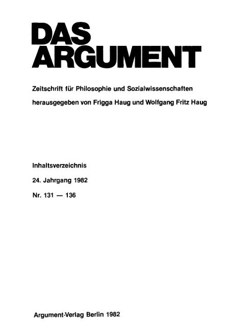 Arbeitsteilung und Ideologie - Berliner Institut für kritische Theorie eV