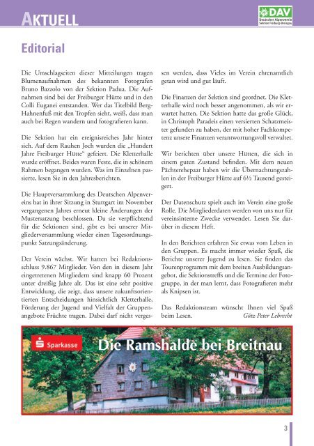 2. Quartal 2013 - Deutscher Alpenverein Sektion Freiburg im Breisgau