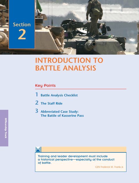 INTRODUCTION TO BATTLE ANALYSIS - UNC Charlotte Army ROTC