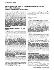 Gas-Chromatographic Assay for Thiopental in ... - Clinical Chemistry