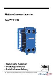 Installationsanleitung WFP 700 - bei altmayerBTD