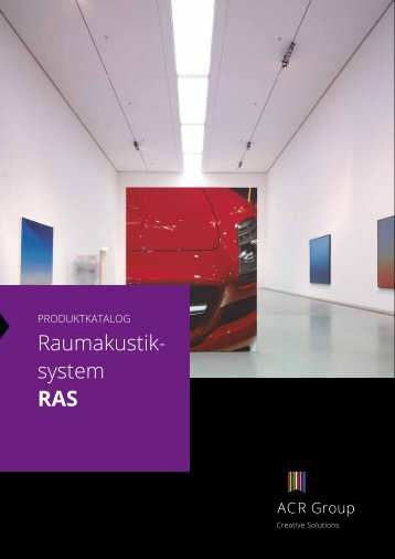 Raumakustik- system RAS - Acrylland