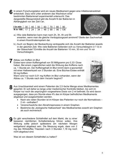 Materialien zum Modellversuch: Vorschläge und Anregungen zu einer