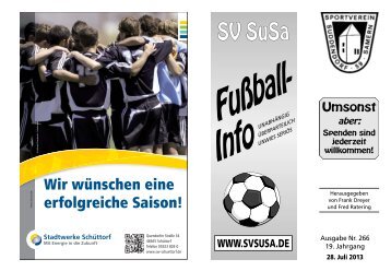 Fussball-News Nr. 266 - SV Suddendorf-Samern 1959 eV