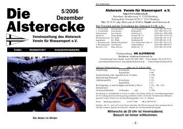 Die Alsterecke 05/2006 - Alstereck VfW eV