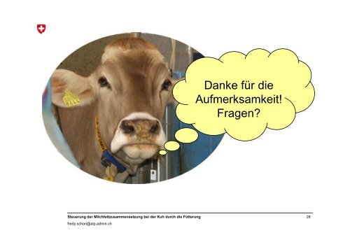 Steuerung der Milchfettzusammensetzung bei der Kuh durch die ...