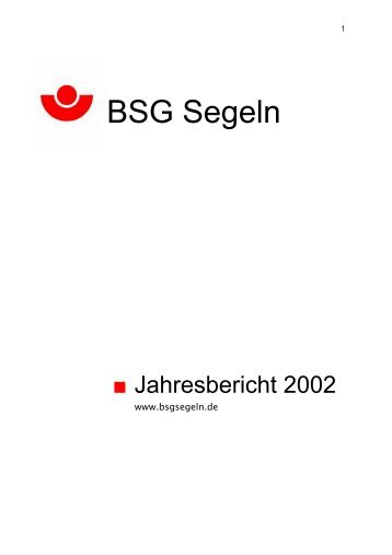 Jahresbericht 2002 - BSG Segeln eV