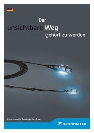 Der unsichtbare Weg gehört zu werden - Sennheiser