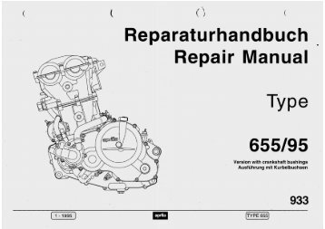 Aprilia Pegaso Engine Repair Manual - Service Tanga Moteurs