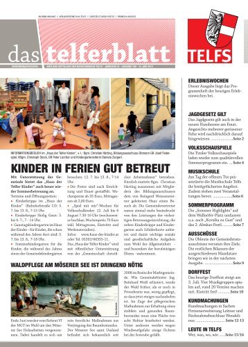 Telferblatt 189 vom 18.06.10 - Marktgemeinde Telfs