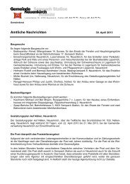 Amtliche Nachrichten - Gemeinde Neuenkirch