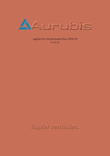 Jahresabschluss und Lagebericht der Aurubis AG 2009/10