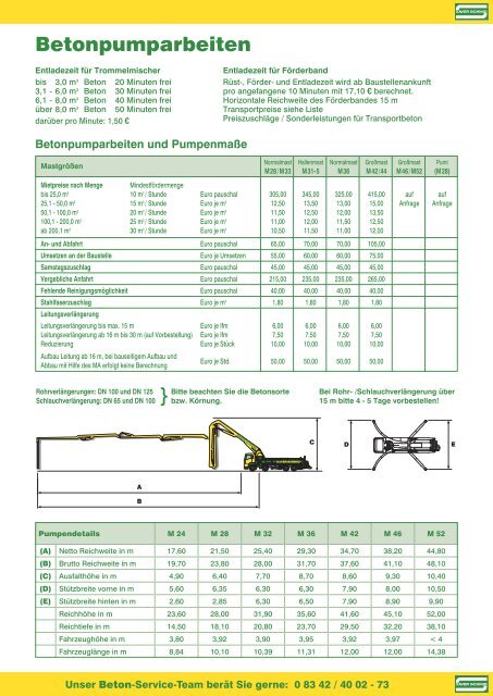 Preisliste 2013 - XAVER SCHMID GmbH & Co. Bauunternehmen KG