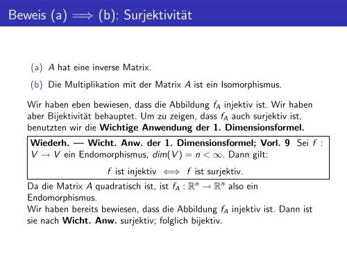 Wiederholung: