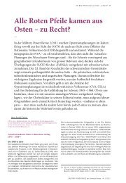 Alle Roten Pfeile kamen aus Osten – zu Recht? - ETH Zürich