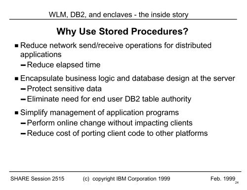 WLM, DB2, and enclaves - the inside story - IBM