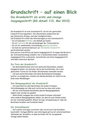 Grundschrift – auf einen Blick - Ggs-am-hoefling.de