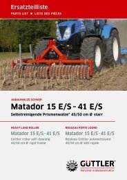 Matador 15 E/S - 41 E/S - Güttler GmbH