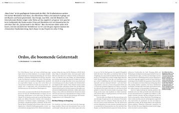 Ordos, die boomende Geisterstadt - Bauwelt