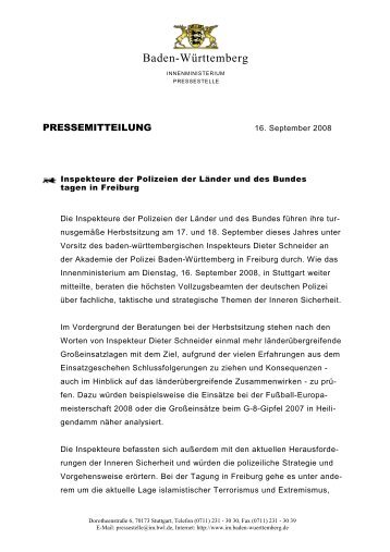 PM UA FEK Freiburg - Polizei Baden-Württemberg