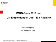 UN-Empfehlungen - Archiv - IAA