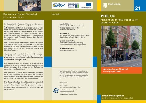 PHILOs Prävention, Hilfe & Initiative im Leipziger Osten