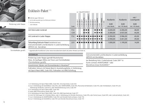 Preisliste Mercedes-Benz E-Klasse Limousine W212 vom 06.08.2009.