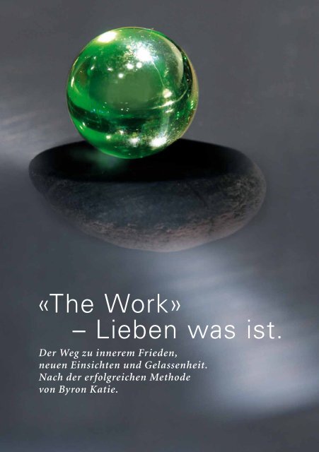 The Work (pdf, 453KB) - Bernadette Tischhauser