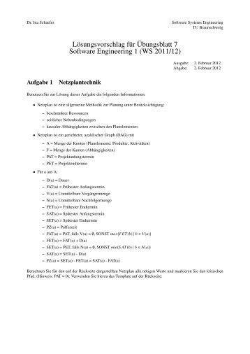Lösungsvorschlag für Übungsblatt 7 Software Engineering 1 (WS ...