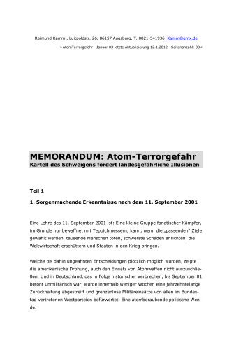 Atom-Terrorgefahr - Verein FORUM | Gemeinsam gegen das ...