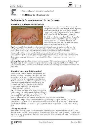 03 Datenblätter Schweine Zucht.indd - agrigate.ch